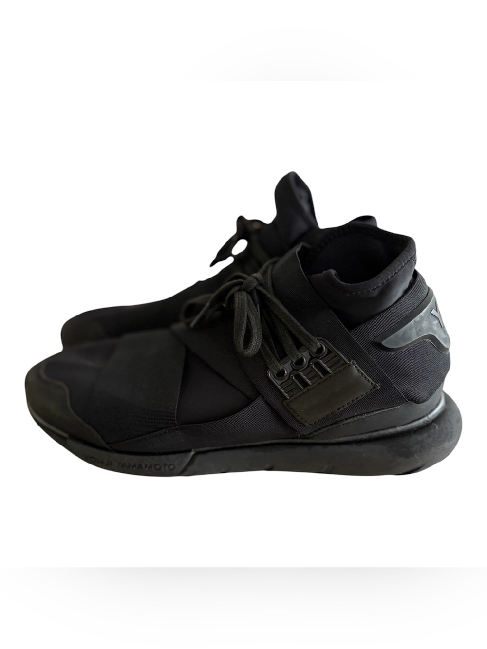 Y-3 Yohji Yamamoto x Adidas Qasa High Triple Black Sneakers Men's 9.5